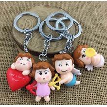 The other anime figure doll key chains set(4pcs a ...