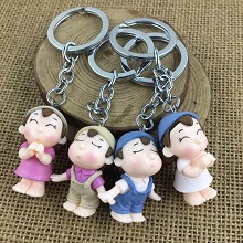 The other anime figure doll key chains set(4pcs a ...