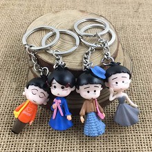 The other anime figure doll key chains set(4pcs a set)