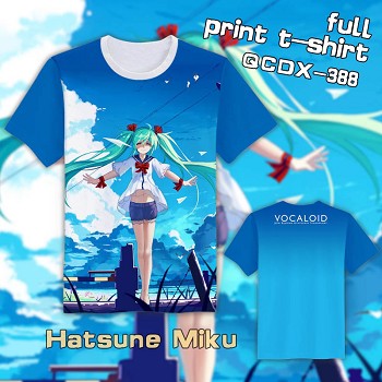 Hatsune Miku VOCALOID full print t-shirt