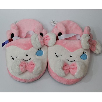 Pokemon Sylveon plush shoes slippers a pair