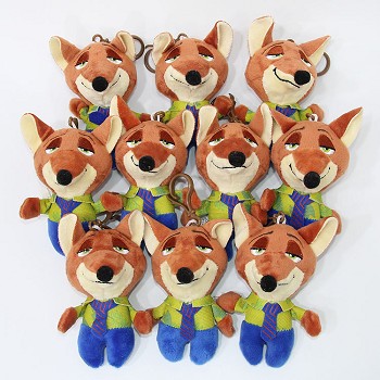 4inches Zootopia plush dolls set(10pcs a set)