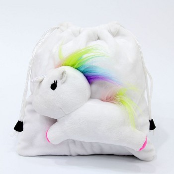  Unicorn plush drawing bag 