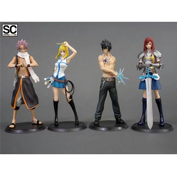 Fairy Tail figures set(4pcs a set)