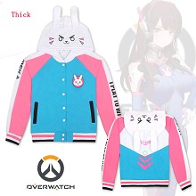 Overwatch D.VA thick hoodie cloth