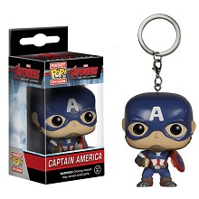 Funko-POP Captain America figure doll key chain