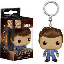 Funko-POP Supernatural Dean figure doll key chain