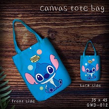 Stitch canvas shopping bag hand bag