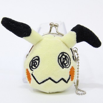 3inches Pokemon plush wallet coin purse(5pcs a set)