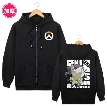 Overwatch Genji long sleeve thick hoodie