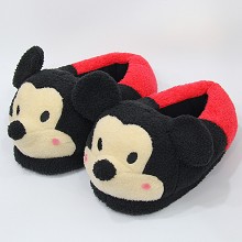 12 inches Mickey plush shoes slippers a pair