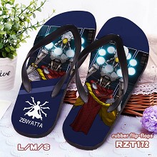 Overwatch Lucio rubber flip-flops shoes slippers a pair