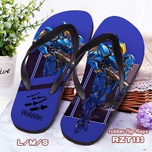 Overwatch Reinharot rubber flip-flops shoes slippers a pair