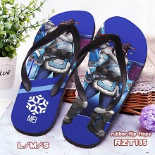 Overwatch Reinharot rubber flip-flops shoes slippe...