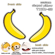 Banana custom shaped pillow