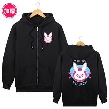 Overwatch D.VA long sleeve thick hoodie