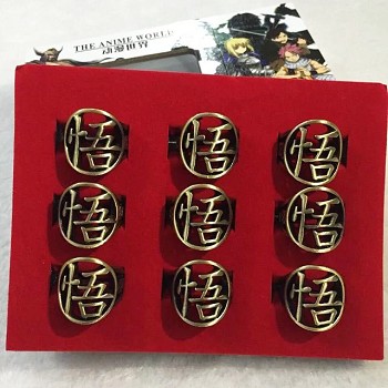 Dragon Ball rings set(9pcs a set)