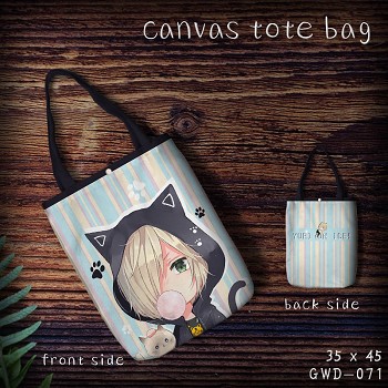 Yuri on Ice canvas tote bag shopping bag