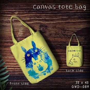 Totoro canvas tote bag shopping bag