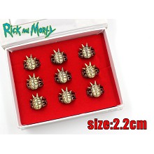 Rick and Morty rings set(9pcs a set)