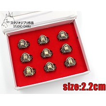  TOTORO rings set(9pcs a set) 