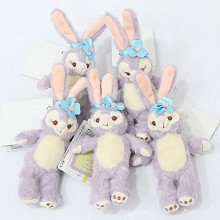 5inches Duffy rabbit plush dolls set(5pcs a set)