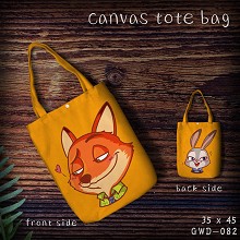 Zootopia canvas tote bag shopping bag