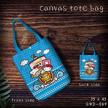 One Piece canvas tote bag shopping bag