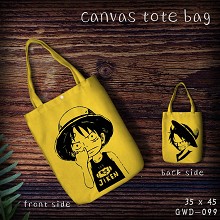 One Piece canvas tote bag shopping bag