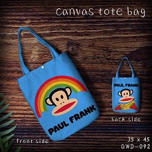 Paul Frank canvas tote bag shopping bag