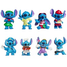 Stitch anime figures set(8pcs a set)