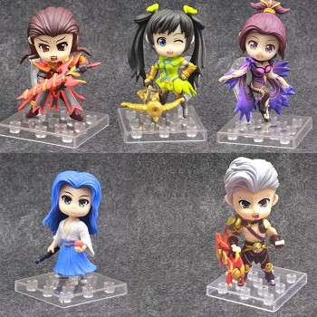 Hero Moba figures set(5pcs a set)