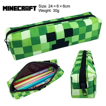 Minecraft canvas pen bag pencil case