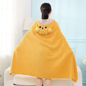 Rilakkuma coral fleece velvet blanket summer quilt