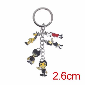 Bendy and the ink machine key chain