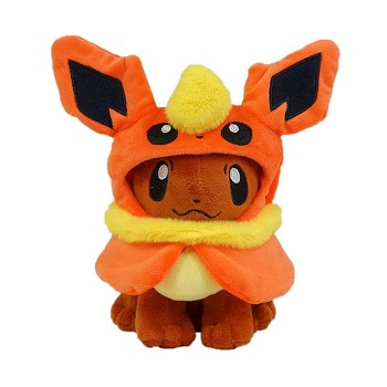 7inches Pokemon cos Flareon plush doll