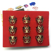 Resident Evil rings set(9pcs a set)