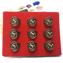 Game of Thrones rings set(9pcs a set)