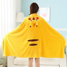 Pokemon pikachu coral fleece velvet blanket summer...