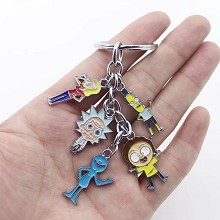 Rick and Morty key chain