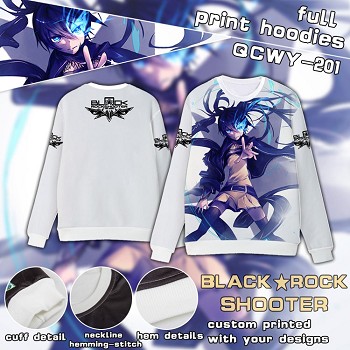 Black rock Shooter full print hoodies