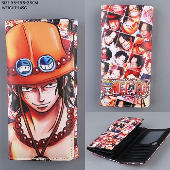  One Piece ACE long wallet 