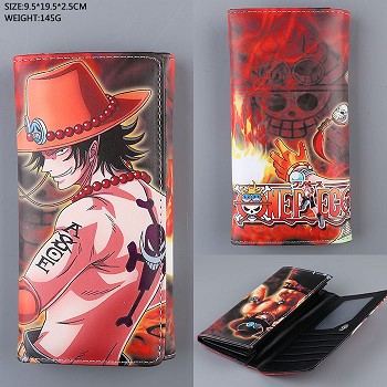  One Piece ACE long wallet 