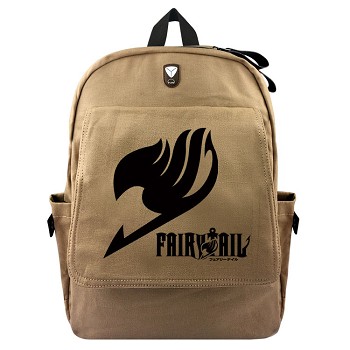 Fairy Tail canvas backpack bag