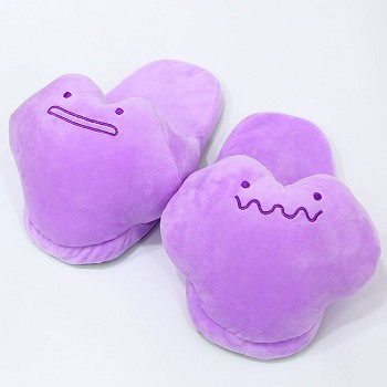 Pokemon Ditto plush shoes slippers a pair