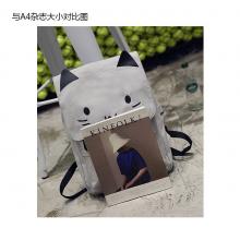 Neko Atsume backpack bag gray