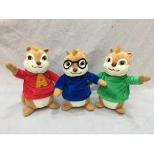 8inches Alvin and the Chipmunks plush dolls set(3pcs a set)