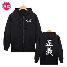 One Piece thin hoodie cloth