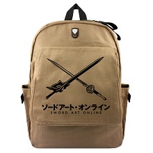 Sword Art Online canvas backpack bag