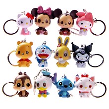  Disney figure key chains set(12pcs a set) 